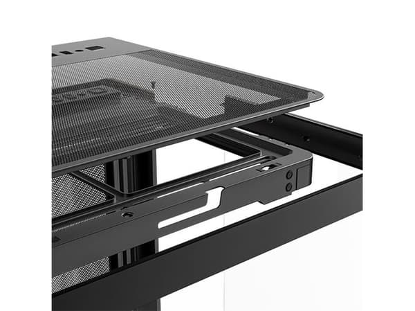 Antec C8 Curve Wood, Full Tower, PC, Musta, Läpinäkyvä, Puu, ATX, ITX, Lasi, Muovi, Teräs, Teräs, Puu, 17.5 cm