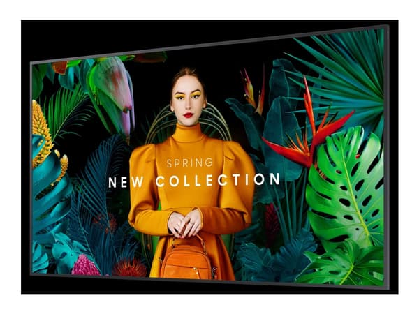 Samsung QB85C - 85" Diagonalklasse (84.5" synlig) - QBC Series LED-bakgrunnsbelyst LCD-skjerm - intelligent skilting - Tizen OS - 4K UHD (2160p) 3840 Sort