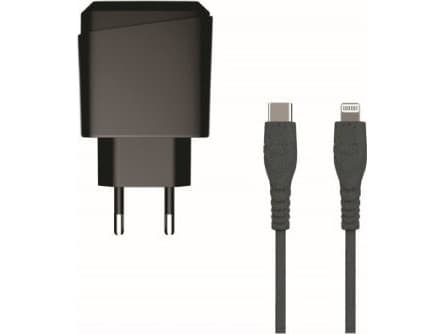 TRITON BIond lader USB-C til Lightning PD 20W vegglader Miljøvennlig resirkulering