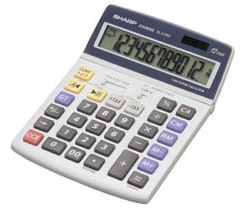 Sharp EL-2125C - Skrivebordskalkulator - 12 sifre - solpanel, batteri