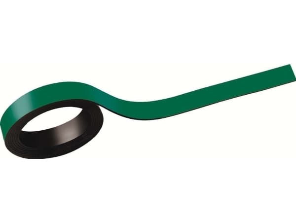 MAUL HEBEL Magneettinauha (W)10 mm x (L)1,000 mm, vihreä, voidaan kirjoittaa ja pestä pois, voidaan leikata saksilla yksilölliseen pituuteen (65203-5