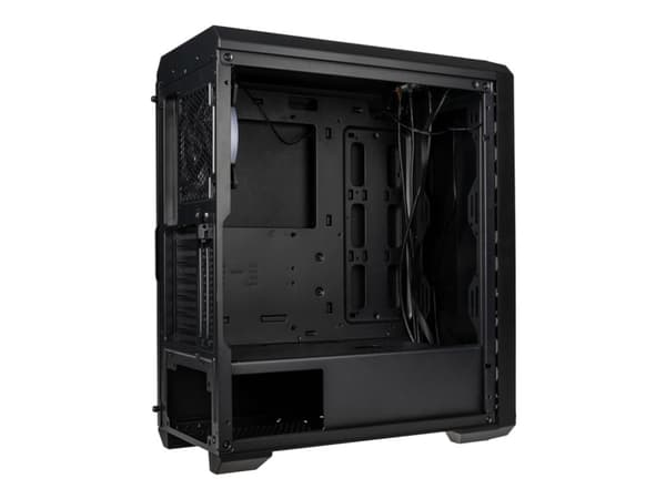 Kolink Balance - Mid tower - utökad ATX - genomskinlig sidopanel (härdat glas) - ingen strömförsörjning (ATX) - svart - USB/ljud