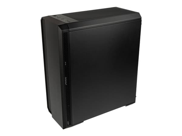 Kolink Balance - Mid tower - utökad ATX - genomskinlig sidopanel (härdat glas) - ingen strömförsörjning (ATX) - svart - USB/ljud