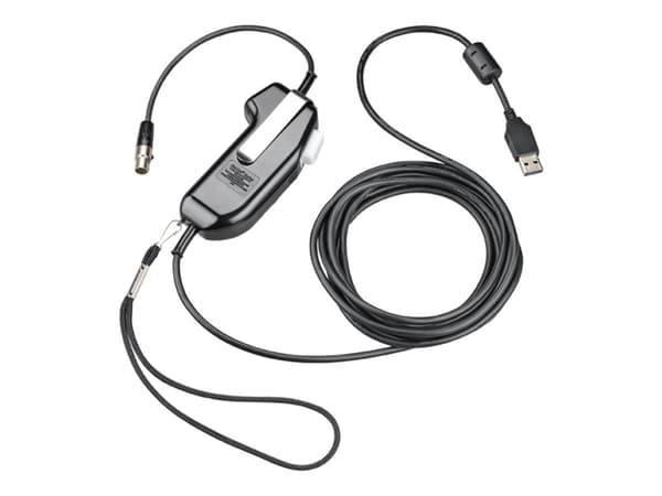 Poly SHS 2371-11 - PTT (push-to-talk)-hodetelefonsadapter - USB, stereo, ingen seriell - TAA-samsvar
