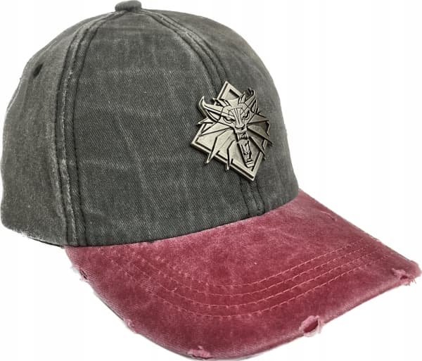 Cenega The Witcher 3, Alle (tider), Caps, Grå, Rød, Baseball-caps, The Witcher 3, Bomull