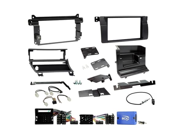 2-DIN Kit BMW E46 1998-2007 SWC/antenne