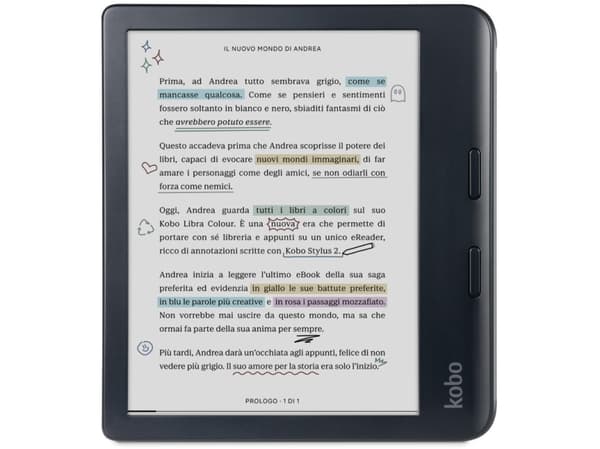 Kobo eBook-Reader eBookReader Libra Colour juodas Juodas Bundle incl Stylus 2 (N428-KU-BK-K-BU) (N428KUBKKBU)