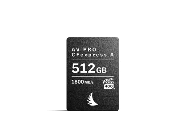 Angelbird Technologies AV PRO CFexpress A, 512 GB, CFexpress Type A, 1800 MB/s, 1650 MB/s, Magnetsikker, Temperatursikker, Sort