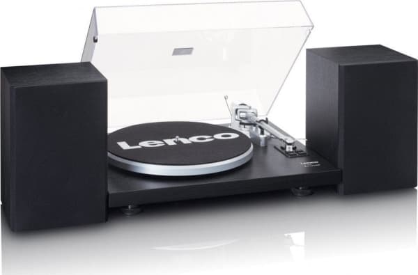 Lenco LS-500BK, Beltedrevet platespiller, Sort, MDF, Plast, Metall, 33,45 RPM, 60 W