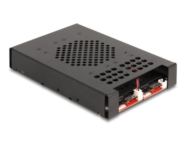 DeLOCK 47117, SSD-kabinett, M.2, M.2, Sort