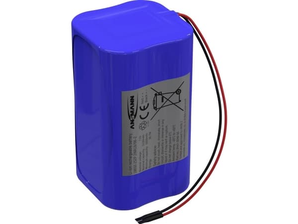 Ansmann 2S2P Batteripakke Celletal: 4 Batteristørrelse: 18650 Kabel Litium 7.2 V 5100 mAh