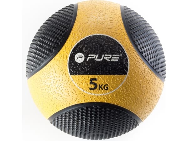 Pure Medicine ball svart og gul 5 kg (20660285)