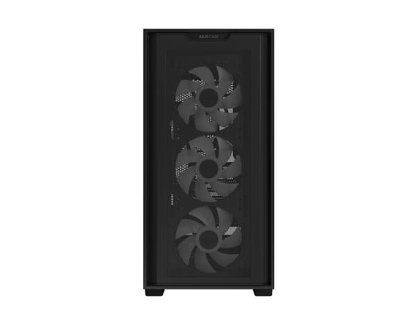 ASUS A21 Plus - microATX - sidepanel med vindu (herdet glass) - ingen strømforsyning - svart - USB/lyd