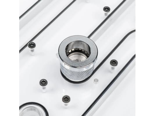 Phanteks EZ-FIT, Adapter fitting, Polyethylene Terephthalate Glycol (PETG), Chrome, 1/4", 180°, Male