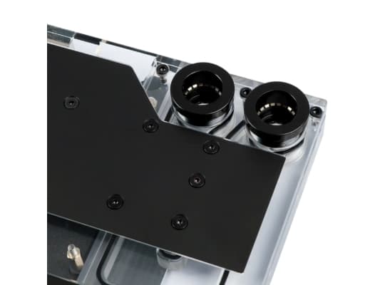 Phanteks Glacier G40, Vannblokk, Akryl, Polyetylentereftalat-glykol (PETG), Polyvinylklorid (PVC), Sort, Gjennomsiktig, GPU, Grafikkort, ASUS ROG Str