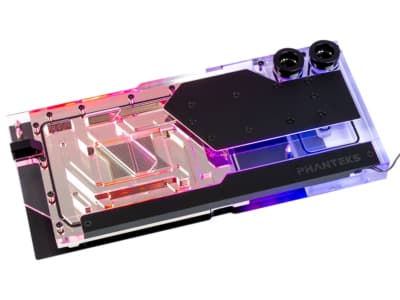 Phanteks Glacier G40, Vannblokk, Akryl, Polyetylentereftalat-glykol (PETG), Polyvinylklorid (PVC), Sort, Gjennomsiktig, GPU, Grafikkort, ASUS ROG Str