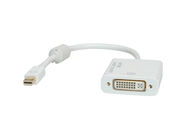 ROLINE 12.03.3137, 0,1 m, Mini DisplayPort, DVI-D, Hankjønn, Hunkjønn, 3840 x 2160