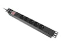 Pikkukuva 3 / 5: POWER STRIP RACK PDU 19" LANBERG 1U 10A 5X 230V PL 2M MUSTA C14