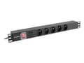 Pikkukuva 4 / 5: POWER STRIP RACK PDU 19" LANBERG 1U 10A 5X 230V PL 2M MUSTA C14