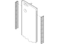 Miniatyrbilde 1 av 2: SCHROFF SCHROFF rustfritt stål EMC deksler for frontpanel, 6 HU, 10 stk.