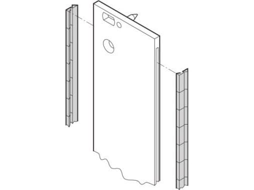 SCHROFF SCHROFF rustfritt stål EMC deksler for frontpanel, 6 HU, 10 stk.