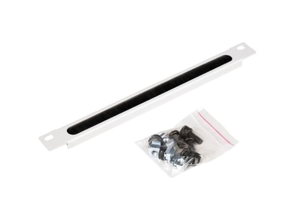 ROLINE 10 Zoll Kabelzuführung mit Bürstenleiste 0.5 HE grau, Kabelkanal, Grå, Stål, 0.5U, 25,4 cm (10"), 450 mm