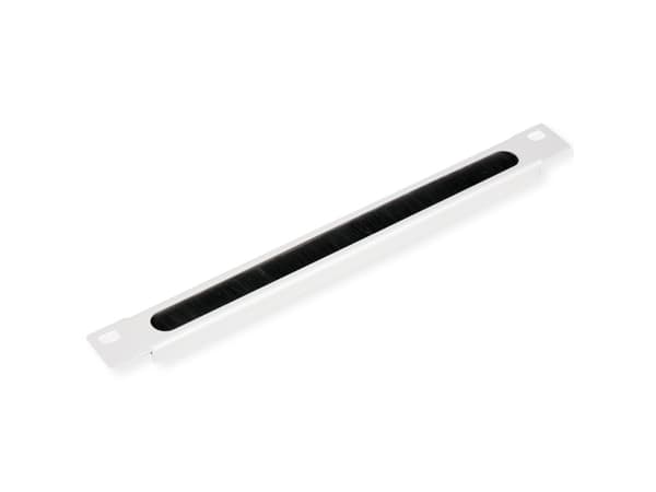 ROLINE 10 Zoll Kabelzuführung mit Bürstenleiste 0.5 HE grau, Kabelkanal, Grå, Stål, 0.5U, 25,4 cm (10"), 450 mm