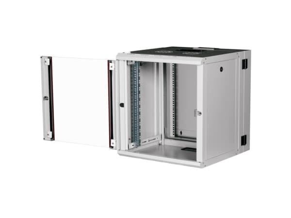 ROLINE 26.21.0012, Väggmonterad rack, 12U, 50 kg, Knapplås, Kuggskenor, 34,9 kg