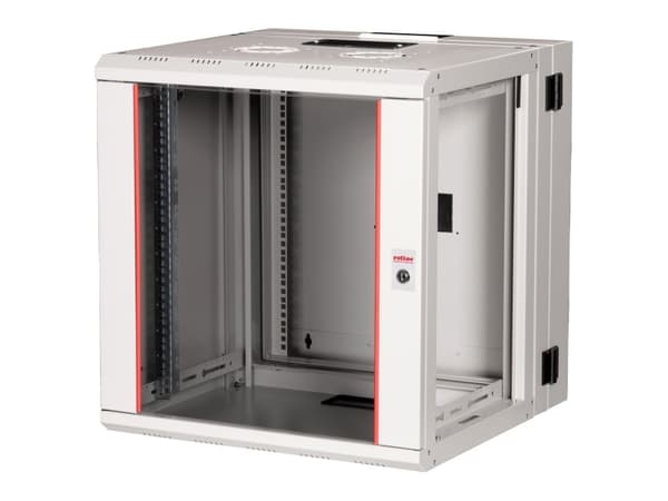ROLINE 26.21.0012, Väggmonterad rack, 12U, 50 kg, Knapplås, Kuggskenor, 34,9 kg