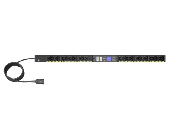 Eaton G4 - Tehonjakoyksikkö (räkkiversio) - AC 200-240 V - 3,7 kW - 1-vaihe - Ethernet 10/100/1000 - tulo: IEC 60320 C20 16A - lähtöliittimet: 24 (12