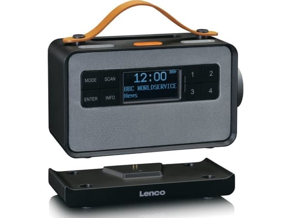 Lenco PDR-065BK, Bærbar, Digitalt, DAB+, FM, 4 W, 6,98 cm (2.75"), Blå