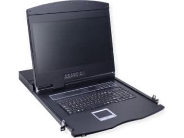 VALUE VALUE 19 KVM-kytkin, 8 porttia, 48 cm (19) TFT (16:9), VGA, USB, brittiläinen näppäimistö