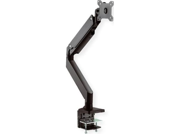 ROLINE LCD-arm, bordsmonterad, gasfjäder, 5 svängpunkter, max. 15 kg Svart