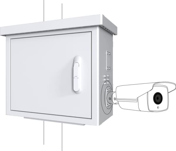 Lanview Midi Radius Pole Mounted CCTV