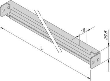 SCHROFF Varistar C -kiskot 800 mm leveisiin koteloihin