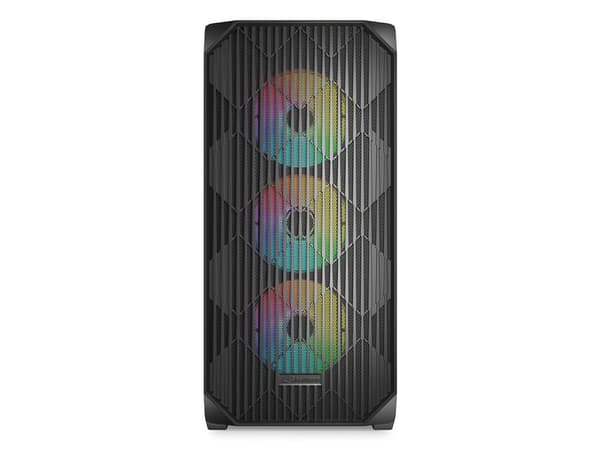 Sharkoon AK3 RGB, Midi Tower, PC, Sort, ATX, Micro ATX, Mini-ITX, Multi, PC-kabinettvifte