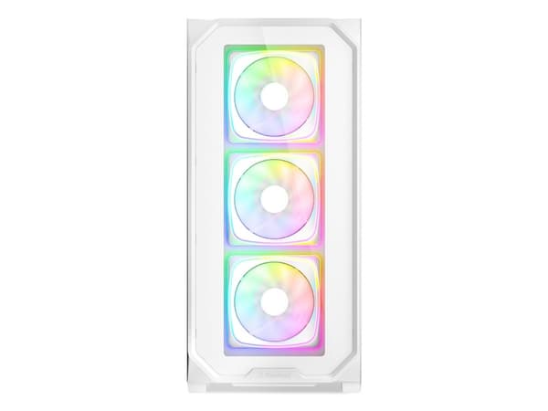 Sharkoon AK5G RGB, Midi Tower, PC, Hvit, ATX, Micro ATX, Mini-ITX, Multi, PC-kabinettvifte