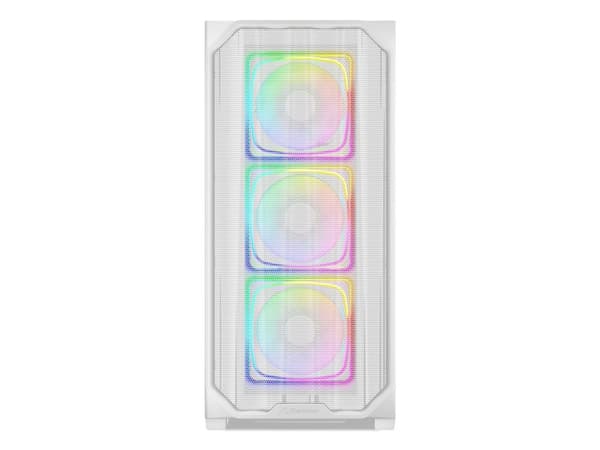 Sharkoon AK5M RGB, Midi Tower, PC, Vit, ATX, micro ATX, Mini-ITX, Multi, Fall fläktar