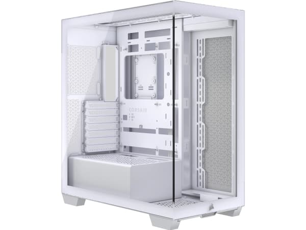 Corsair 3500X, Midi-torni, PC, valkoinen, EATX, pelaaminen, 17 cm Valkoinen