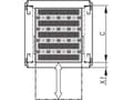 Miniatyrbild 1 av 2: SCHROFF Varistar 19'' Legbord, teleskopisk, 30 kg, RAL 7021, 600W 600D