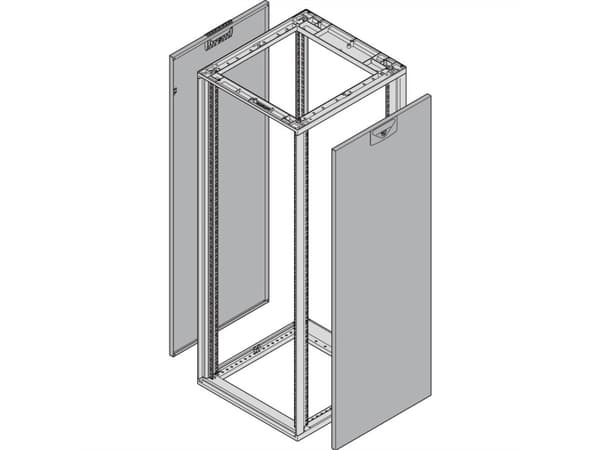 SCHROFF sidopanel för Slim-Line - SEIT.WD.25HE 800T SL 7021 2X (25230175)