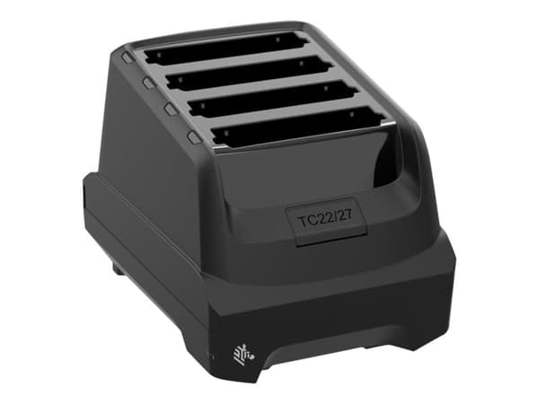 Zebra - Håndholdt batterilader - utgangskontakter: 4 - for Zebra TC22, TC27 Sort