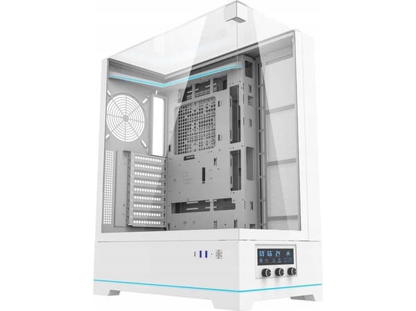 Darkflash DY450L vifteløs datamaskindeksel (hvit)