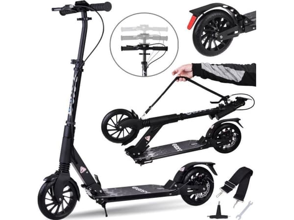1POINT Scooter Stor Sammenleggbar City Scooter med støtdemper og bremser SP0785