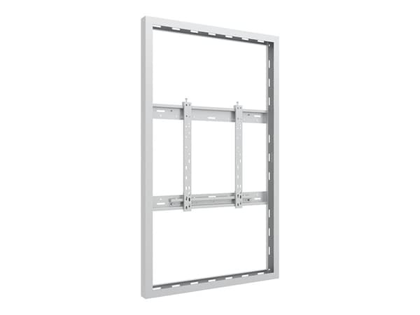 Multibrackets M Pro Series - Innhegning - smal profil - for flatpanel - medium - stål - hvit - skjermstørrelse: 55" - veggmonterbar
