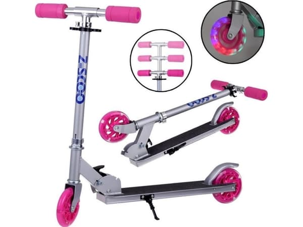 Scooter Jokomisiada Lett sammenleggbar scooter Glødende hjul Perfekt for barn SP0786