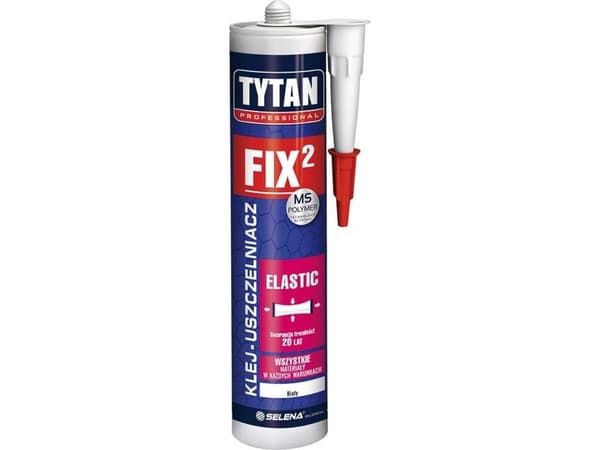 Tytan KLEJ MONTAŻOWY FIX2 ELASTIC 290ML BIAŁY TYTAN