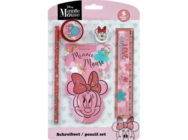 Undercover Minnie Mouse, 5 stykker, Flerfarget, Rosa, Blister