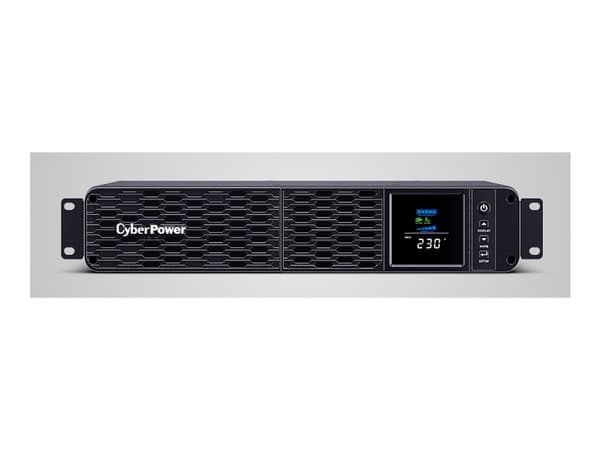 CyberPower PFC Sinewave (E) Series CP2000EIPFCRM2U - UPS (kan monteres i rack) - AC 230 V - 1200 watt - 2000 VA - USB, serial - utgangskontakter: 8 - Sort