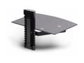 Miniatyrbilde 5 av 5: StarTech.com Floating Wall-Mounted AV Shelf, Adjustable Height Shelf For Under TV, Organize A/V Equipment On Black Tempered Glass Shelf - Hylle - for
